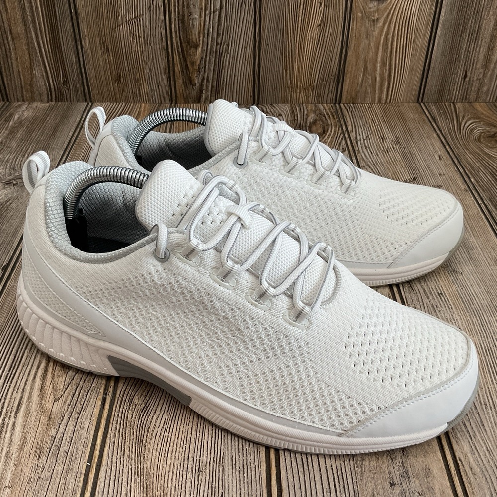 Orthofeet Coral Sneakers Women's Size 10.5 2E White Knit Orthotic Shoes Comfy